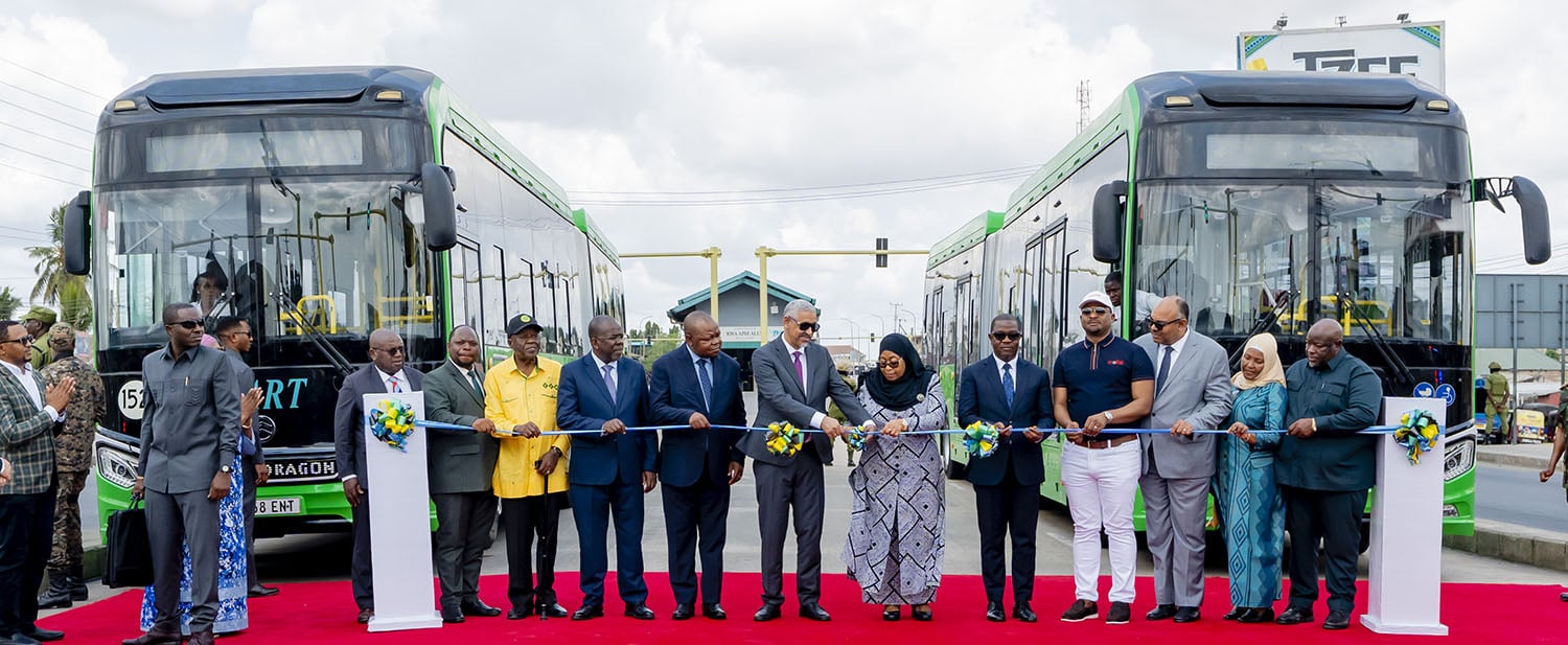 Tanzania: President Samia Suluhu Hassan and Dr Sidi Ould Tah launch the second phase of Dar es Salaam’s Bus Rapid Transit Project