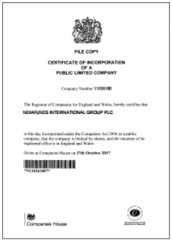 View Certificate